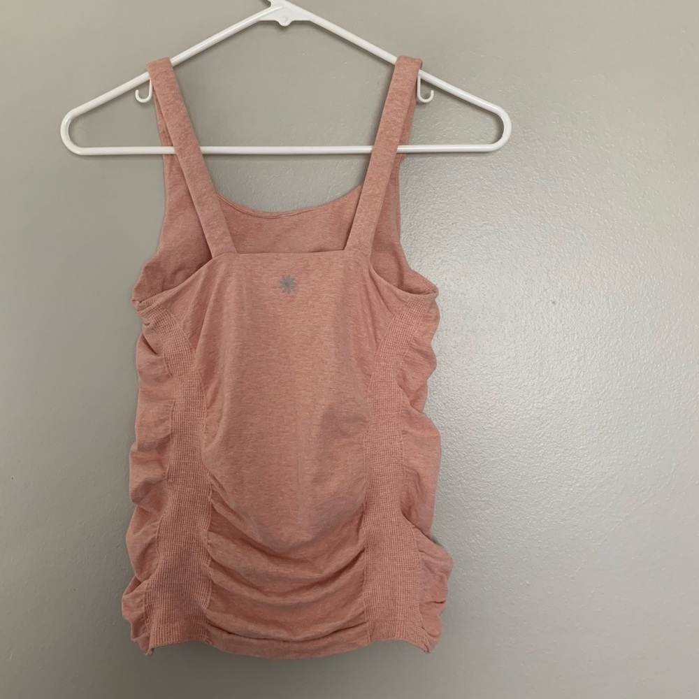 Athleta Rose Pink Ruched Tank Top